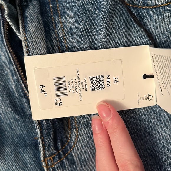 Dynamite Mika Relaxed Straight Mid Rise Jeans - Picture 3 of 4